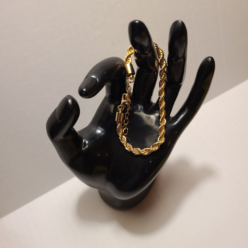 Brass Enhanced Rope Chain Bracelet
